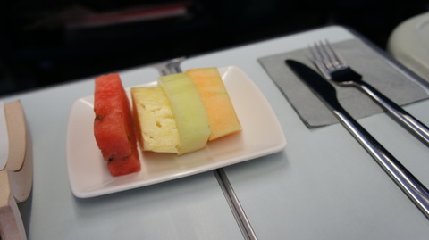Business class ご飯